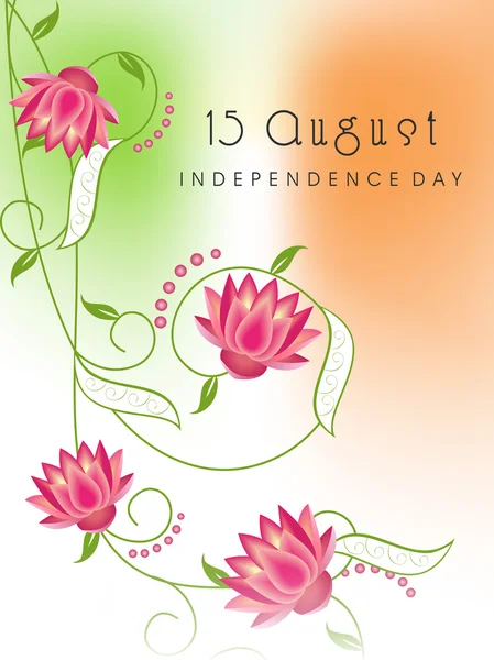 15th August Indian Independence Day background. — Stock Vector