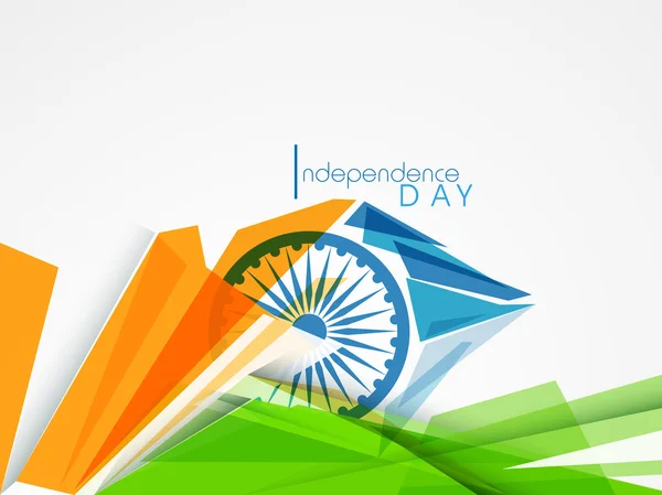 15 de agosto Día de la Independencia India fondo . — Vector de stock