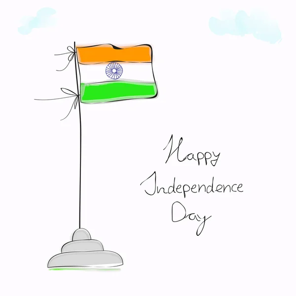 15 de agosto Día de la Independencia India antecedentes . — Vector de stock