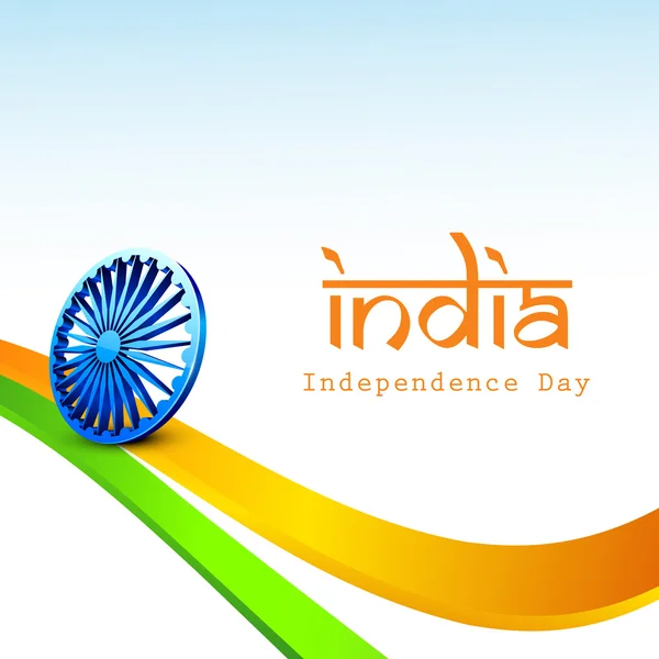 Latar belakang Hari Kemerdekaan India 15 Agustus . - Stok Vektor