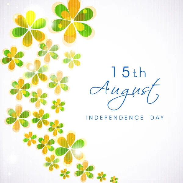 15 Ağustos Hindistan Bağımsızlık günü arka plan ile. — Stok Vektör