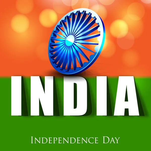 15th of August Indian Independence Day background. — Stock Vector