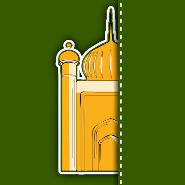 Müslüman topluluk festival eid mubarak arka plan..