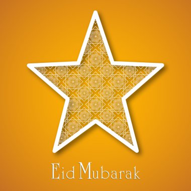 Müslüman topluluk festival eid mubarak arka plan..