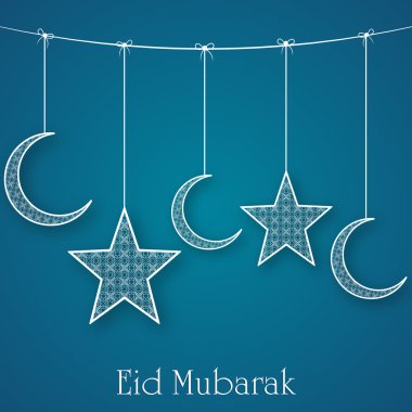 Müslüman topluluk festival eid mubarak arka plan..