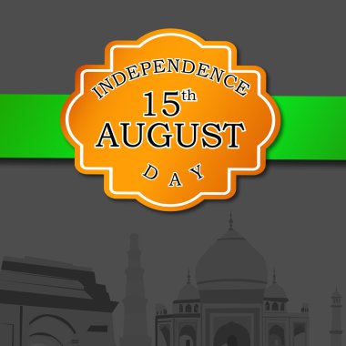 15 Ağustos, Hindistan Bağımsızlık günü arka plan ile.