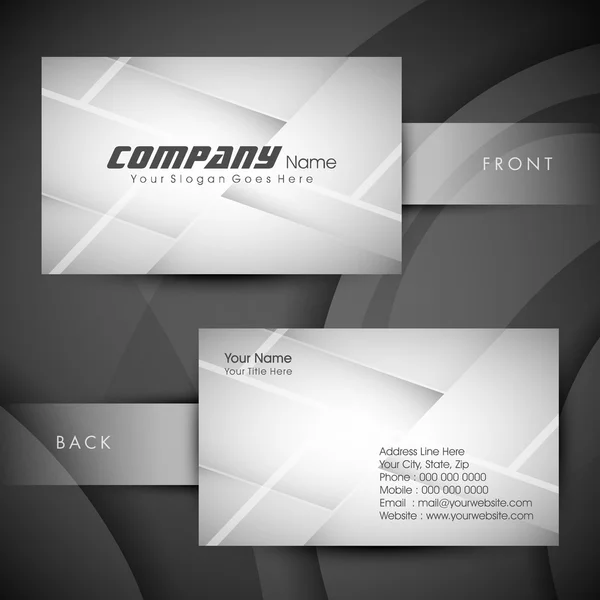 Conjunto de tarjetas profesionales y de diseño o de visita. EPS 10 . — Vector de stock
