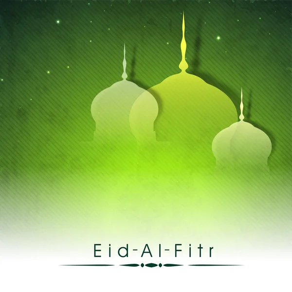 Festival de la comunidad musulmana Eid Mubarak fondo . — Vector de stock