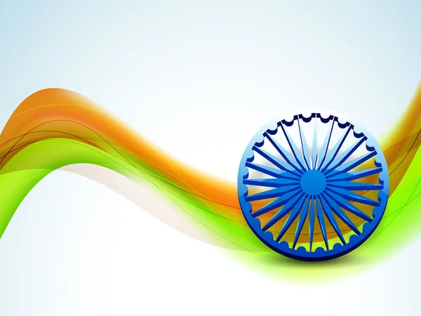 15 de agosto, Día de la Independencia India fondo . — Vector de stock