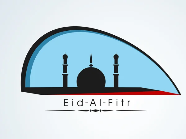 Islamitische Gemeenschap festival eid mubarak achtergrond. — Stockvector