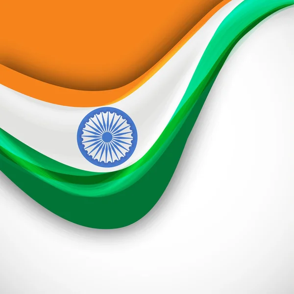 15 augusti, indiska självständighetsdagen bakgrund. — Stock vektor