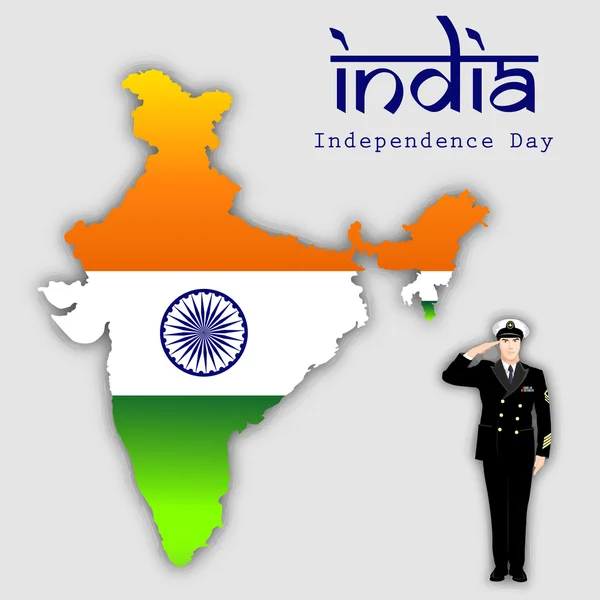 8 월, 인도 독립 기념일 배경 15. — 스톡 벡터