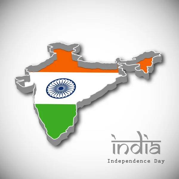 15 de agosto, Día de la Independencia India fondo . — Vector de stock