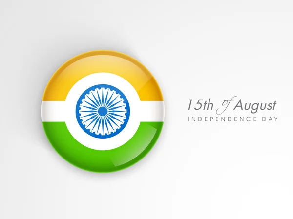 15 de agosto, Día de la Independencia India fondo . — Vector de stock