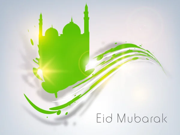 Muslimisches Gemeindefest eid mubarak Hintergrund. — Stockvektor