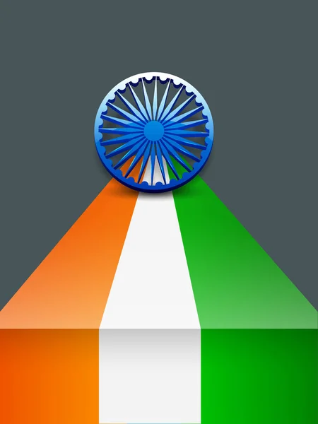 15 de agosto, fundo do Dia da Independência da Índia . — Vetor de Stock
