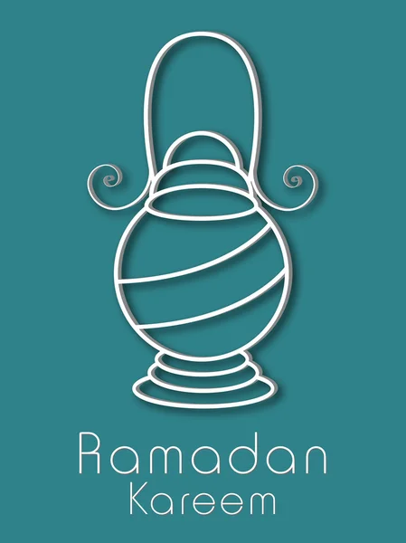 El mes santo de la comunidad musulmana Ramadán Kareem antecedentes . — Vector de stock