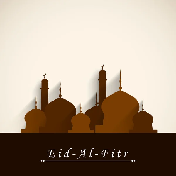 Islamitische Gemeenschap festival eid mubarak achtergrond. — Stockvector