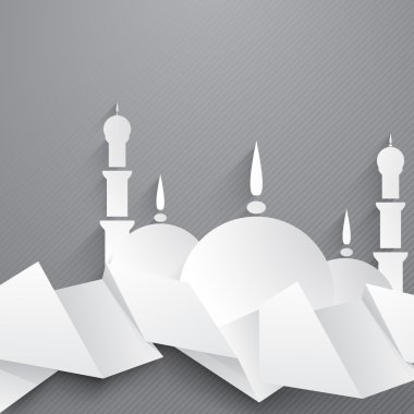 Müslüman topluluk festival eid mubarak arka plan..
