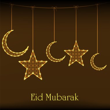 Müslüman topluluk festival eid mubarak arka plan..