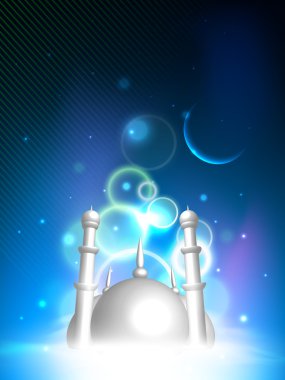 Müslüman topluluk festival eid mubarak arka plan..