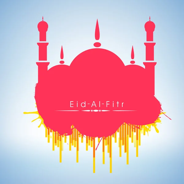 Muslim community festival Eid Mubarak background. — Stock Vector