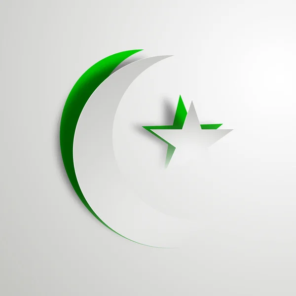 Muslimisches Gemeindefest eid mubarak Hintergrund. — Stockvektor