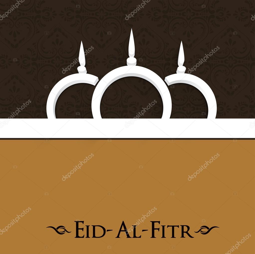Muslim community festival Eid Mubarak background.