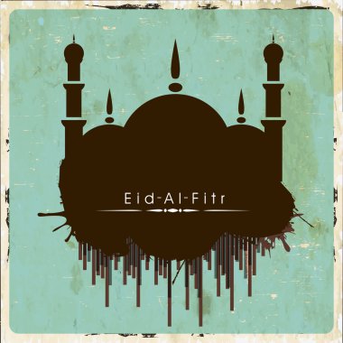 Müslüman topluluk festival eid mubarak arka plan..