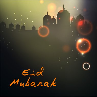 Müslüman topluluk festival eid mubarak arka plan..