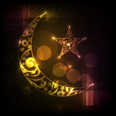 Müslüman topluluk festival eid mubarak arka plan..