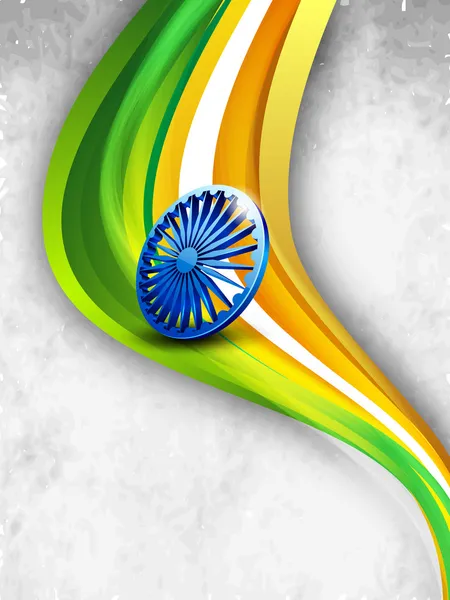 15 augusti, indiska självständighetsdagen bakgrund. — Stock vektor