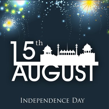 15 Ağustos, Hindistan Bağımsızlık günü arka plan ile.