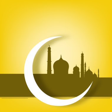 Müslüman topluluk festival eid mubarak arka plan..