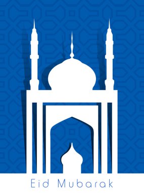 Müslüman topluluk festival eid mubarak arka plan..