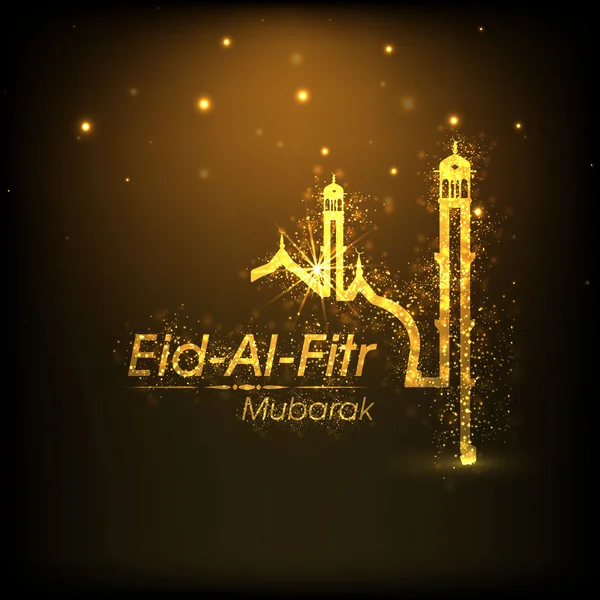 Festival de la comunidad musulmana Eid Mubarak fondo . — Vector de stock