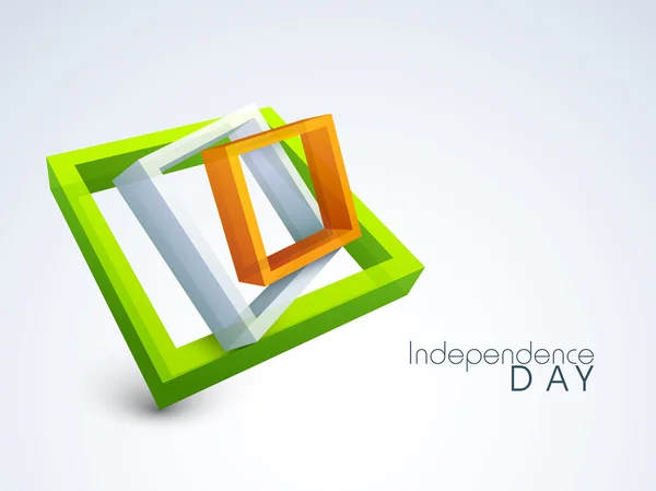 15 de agosto, Día de la Independencia India fondo . — Vector de stock