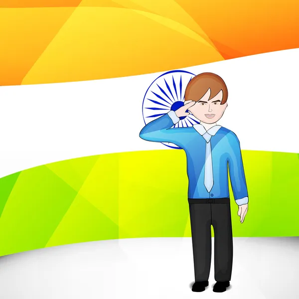 15 de agosto, Día de la Independencia India fondo . — Vector de stock