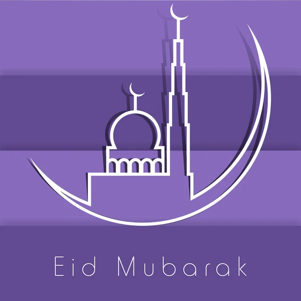 Μουσουλμανική κοινότητα Φεστιβάλ eid Μουμπάρακ φόντο. — Διανυσματικό Αρχείο