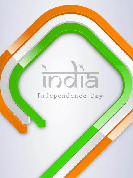 8 月，印度独立日背景的 15 日. — 图库矢量图片