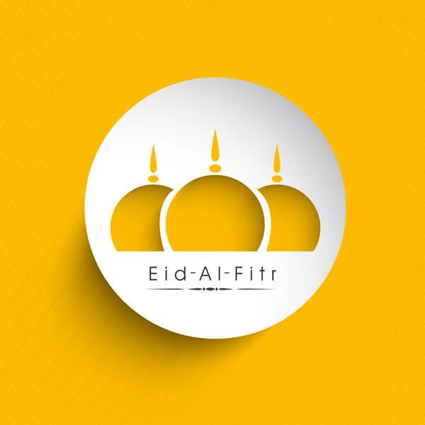 Islamitische Gemeenschap festival eid mubarak achtergrond. — Stockvector