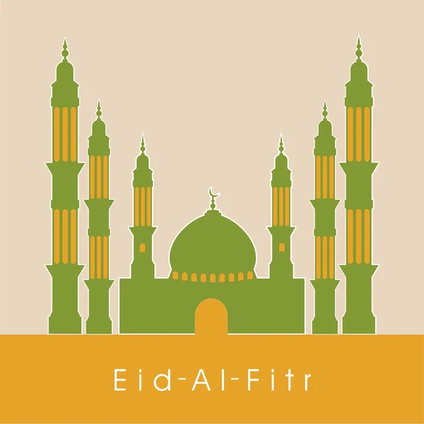 Islamitische Gemeenschap festival eid mubarak achtergrond. — Stockvector