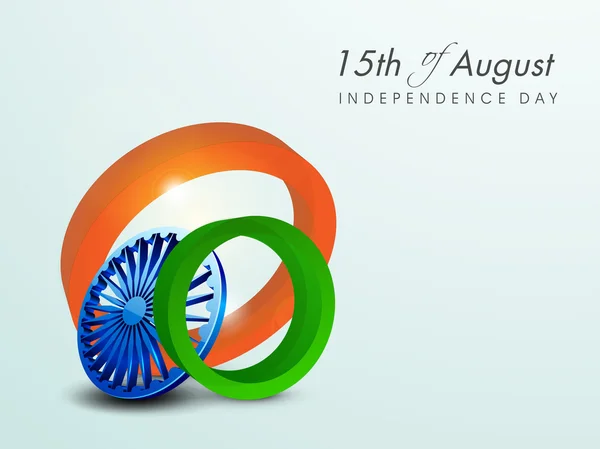 15th of August, Indian Independence Day background. — Stock Vector