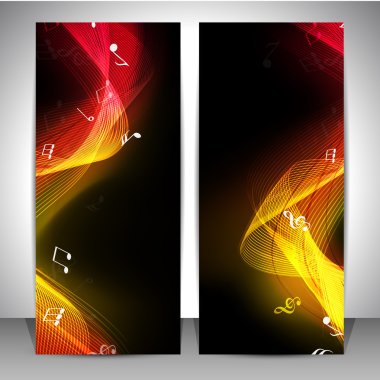 müzikal banner koymak.