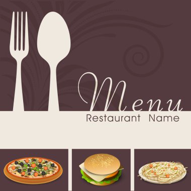 Restoran Menü Kart tasarımı.