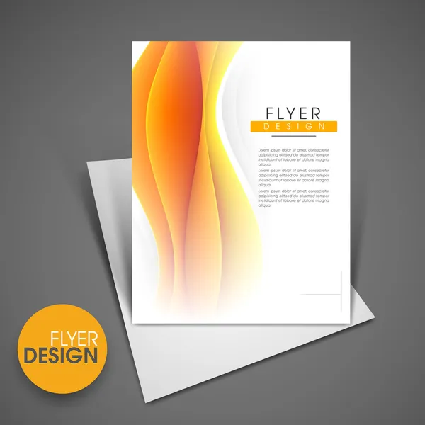 Professional business flyer template, corporate brochure or cove — Stock Vector
