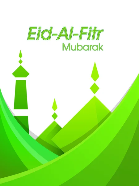 Islamitische Gemeenschap festival eid mubarak achtergrond. — Stockvector