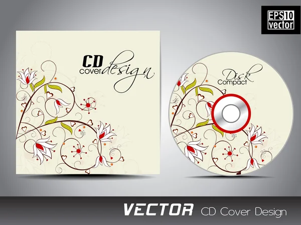 Design de capa de CD para o seu negócio . — Vetor de Stock