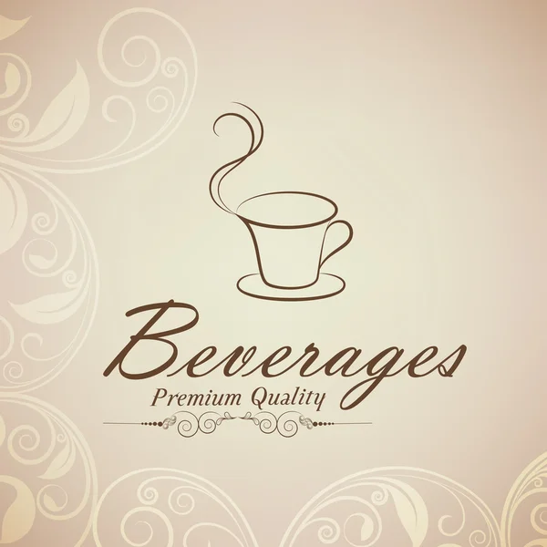 Design de Cartão de Menu para Coffee House . —  Vetores de Stock
