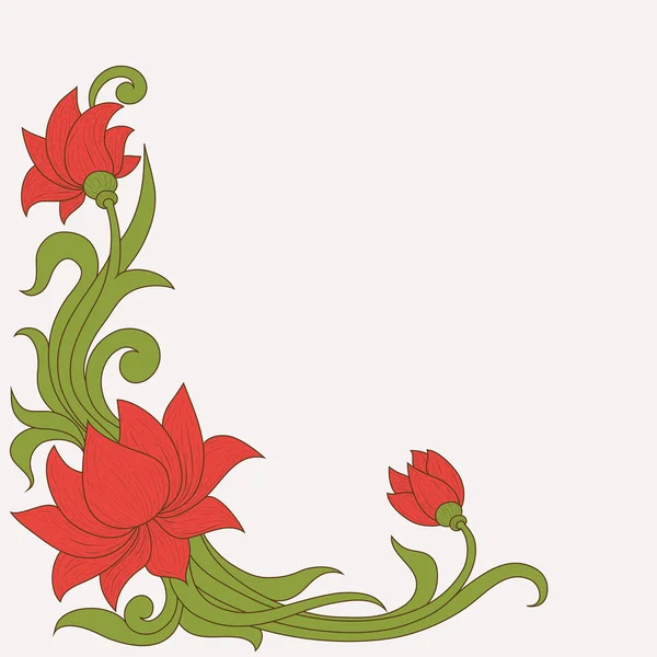 Hermoso fondo floral. — Archivo Imágenes Vectoriales